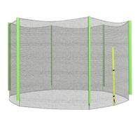 SPORTNOW Trampoline Net Replacement for 8ft/10ft Trampoline 6 Poles | Poles Not Included, Weather-Resistant Safety Netting Replacement, Zipped Entrance