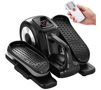 SPORTNOW Mini Elliptical Machine, Seated Pedal Exerciser w/ Remote Control, Black