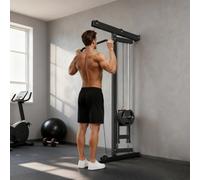 Sportnow Wall Mounted Crossover Cable Machine Lat Pull Down Machine