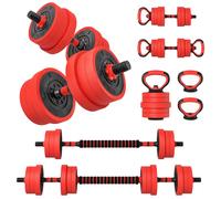 Sportnow Weight Dumbbells Set, Barbell, Kettlebell, Push Up Stand, 20Kg