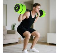Sportnow Weight Dumbbells Set, Barbell, Kettlebell, Push Up Stand, 30Kg
