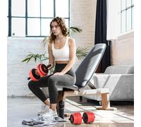 SPORTNOW Weight Dumbbells Set, Barbell, Kettlebell, Push Up Stand, 30kg