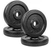 SPORTNOW Weight Plates Set, 1"/2.5cm Weight Disc Pair, 4 x 2.5kg Metal Dumbbell/Barbell Plates for Home Gym