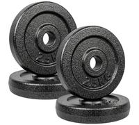 SPORTNOW Weight Plates Set 1"/2.5cm Weight Disc Pair 4 x 2.5kg Metal Grey