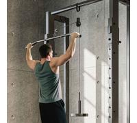 SPORTNOW Weight Pulley System, Cable Pulley System for Home Gym, Cable Machine LAT Pull Down Attachment for Biceps Curl, Tricep, Arm Workouts Red