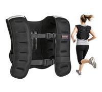 SPORTNOW Weighted Vest, 10kg Running Weight Vest with Adjustable Straps and Reflective Strips, for Men and Women Strength Training, Cardio