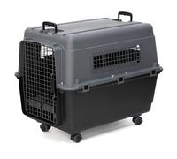 SportPet Designs Plastic Airline Approved Kennels Wire Door Travel Dog Crate, Large
