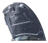 SportReal Carbon Fiber Car Front Bumper Bonnet Engine Hood Vent Cover Compatible For Tesla Model Y 2020 2021 2022 2023(Double Carbon)