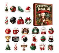 Sports, 24 Bowling Acrylic Ornaments,Christmas Tree Hanging | Arrives In A Gift-ready Box. It's Not Just A Countdown-it's 24 Daily Reminders Of Their Favourite Sport