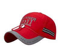 Sports 360 Men Quick Running Cap Dry The for Reflective A Hat Cap Flashback Baseball Caps Small Bill Baseball Cap (Red, One Size)
