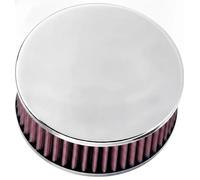 K and N RC-0850 Car and Motorcycle Universal Chrome Filter