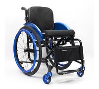 Sports and Leisure Wheelchairs for Adults, Aluminum Alloy Wheelchair,Sports Folding Transport Wheelchair,Self-propelled Manual Wheelchairs with Quick Release Rear Wheels