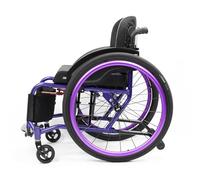 Sports and Leisure Wheelchairs for Adults,Aluminum Alloy Wheelchair,Sports Folding Transport Wheelchair,Self-propelled Manual Wheelchairs,Quick Release Rear Wheels