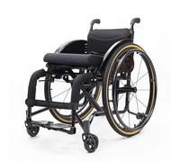 Sports and Leisure Wheelchairs for Adults, Folding Self Propelled Wheelchair,Portable Aluminum Transport Wheelchair,Adjustable Foot Pedal,220 lbs Weight Capacity