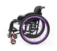 Sports and Leisure Wheelchairs for Adults,Portable Folding Sports Wheelchairs, Self Propelled Wheelchair with Handbrakes and Quick Release Rear Wheels & Anti-Tip Wheels
