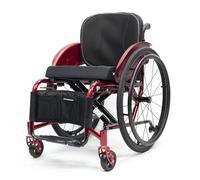 Sports and Leisure Wheelchairs for Adults,Self-propelled Aluminum Alloy Portable Manual Wheel Chair,Transport Wheelchair Lightweight Foldable,Quick Release Rear Wheels