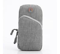 Sports Arm Bag Oxford Fabric Phone Holder Running Armband with Adjustable Buckle for Jogging Cycling Grey 18x10x2cm Durable Sweatproof
