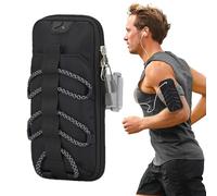 Sports Armband for Phone, Cell Phone Holder Armband - Reflective Armband for Smartphone - Waterproof Wrist Bags, Multifunctional Pockets for Night Running,