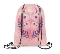 Sports Backpack Death Moth Boho Moth Lightweight Drawstring Bags Foldable Sport Bag String For Fishing Trainer Holidays 39X46Cm