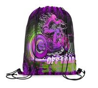 Sports Backpack Dirt Bike Racing Motocross Rider Unisex Drawstring Bags Design Draw String Back Bag For Yoga Men Outside 39X46Cm
