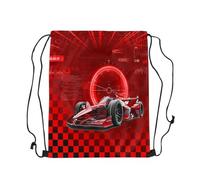 Sports Backpack Racing Car Waterproof Drawstring Gym Bag Unisex Gym String Bag For Hiking Swim School 39X46Cm
