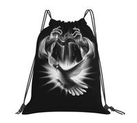 Sports Backpack String Christianity Jesus Cross Lightweight Drawstring Bag Design Gym String Bag For Climbing Hunting Holidays 39X46Cm