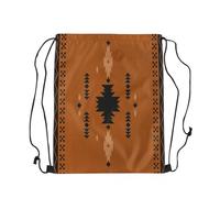 Sports Backpack String Southwest Native American Design Western Decor Southwestern Scratch Drawstring Gym Bag Stylish String Bags For School Swim Men 39X46Cm