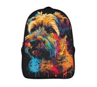 sports bag 3d prints animal portraits two compartment travel daypack cool dog travel backpack with pockets-16inch,sturdy travel rucksack camping trips hiking