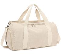 Sports Bag Children's Swimming Bag Boys Women with Shoe Compartment and Wet Compartment Bath Bag Teenager Small Travel Bag Fitness Bag, Pure beige corduroy, Sports