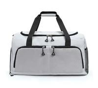 Sports Bag Men's Oversized Duffel Bag Travel Lightweight Boarding Bag Short-Distance Travel Bag Women's Sports Fitness Training Storage Bag(Grey)