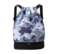 Sports Bag, Shoe Compartment Shoulder Bag Sporty - Wet and Dry Separation for Personal Items in the Cabin, Swimming, Tennis, Hiking, Football