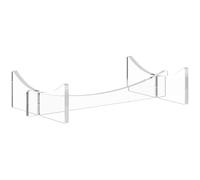 Sports Ball Holder - Clear Design, Durable Acrylic Build, Compact Space Saving, Easy Assembly Feature | For Displaying Autographed In Home Room Shelf Collection Showcase