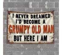 Sports Bar Decor I Never Dreamed I'D Become A Grumpy Old Man, But Here I Am Tapestry Custom Tapestry Funny Room Decor(100X150CM)