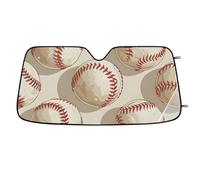 Sports Baseball Car Windshield Sun Shade，Cars Shade Front Windshield,Blocks UV Ray to Keep Your Vehicle CoolSun Visor Protector for Fits Car Truck SUV （55"x27.5"）