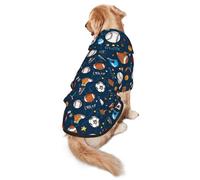 Sports Baseball Game Print Dog Hoodie Pet Sweatshirt, Warm, Soft And Breathable Hooded Clothes For Medium To Large Dogs, Easy-To-Wear Design, For Winter And Fall