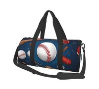 Sports Baseball Game Printed Canvas Travel Duffel Bag - Gym Sports Bag with Large Capacity for Weekend Business Travel