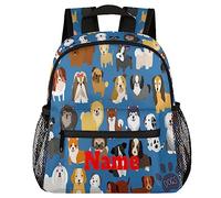Sports Baseball Kids Backpacks for Boys Girls 12 In, Waterproof Backpack Back to School Mini Bookbags Casual Daypack Bag, Dog Puppy Set Paw Print, 10x4x12 in, Travel Backpacks
