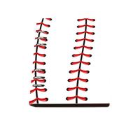 Sports Baseball Stitches Notebook, Pu Leather A5 Notebooks, Lined Paper Ring Bound Notebook A5 180Pages/90Sheets, Exercise Books for Home, Work Books for School, University Stationery Journal Diary