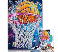 Sports Basketball 1000 Piece Jigsaw Puzzles,Educational Game Challenge Toy Wall Decoration Unique Birthday And Xmas Gifts (38x26cm)