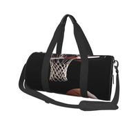Sports Basketball Printed Sports Gym Bag with Wet Pocket & Shoes Compartment, Travel Duffel Bag for Men Women