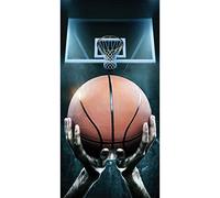 Sports Beach Towel Bath Towel Basketball Training 70 x 140 cm 100% Cotton