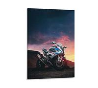 Sports Bikes Motorcycle Poster Bmw S1000rr Poster Decorative Painting Canvas Wall Posters And Art Picture Print Modern Family Bedroom Decor Posters 24x36inch(60x90cm)