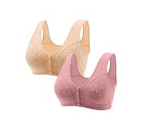 Sports Bra 34 f Plus Size England top 2 Sizes Bigger Padded Bra Seam Free Wireless Bralette Dance Underwear Women Plus Lounge Green top Yellow l