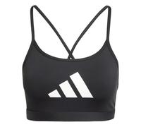 Adidas Aeroreact Big Logo Graphic Sports Bra Black L Women