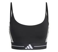Adidas Hyperglam 3 Stripes Low Impact Sports Bra Black L Woman
