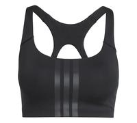 Adidas Optime Workout 3 Stripes Medium Impact Sports Bra Black XS Women