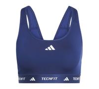 Adidas Techfit Medium Impact Sports Bra Blue L Woman