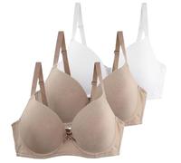Sports Bra High Support Super Maximise Push Up Bras for Women Jacquard Padded Support Underwire Bralettes 2 Sizes Bigger Boost Full Coverage Comfort Everyday Minimiser Bra for Large Breasts