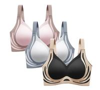 Sports bra, lightweight and seamless seamless and breathable comfort push-up breathable bra offers a lifting effect designed for perfect support for T-shirts