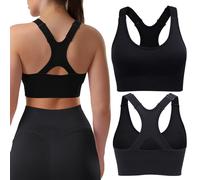 Sports Bras For Women Racerback Adjustable Strap Built In Detachable Bra | Ropa Deportiva Para Mujer Seamless Wireless Compression Post Surgery Workout Bra With Anchos De Espalda Levanta Busto